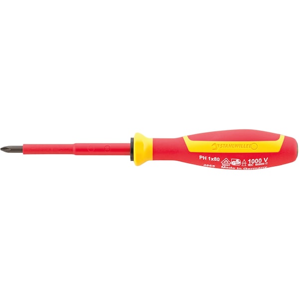 Stahlwille Tools VDE cross-head screwdriver DRALL+ PH Size2 blade length 100 mm 46653002 - main